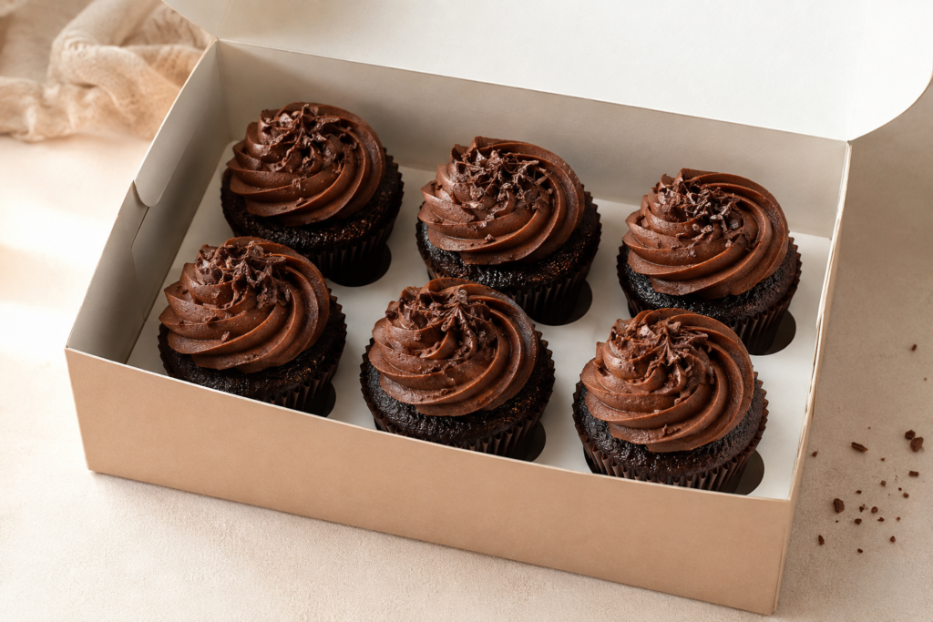 Chocolate Cupcake Box